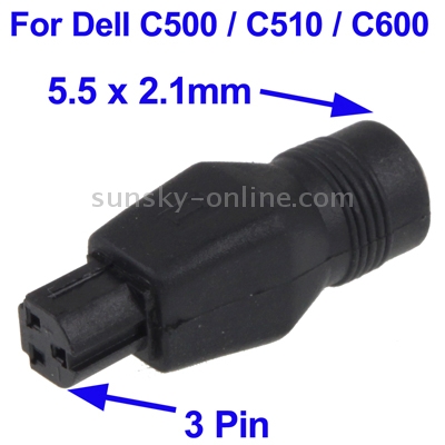 Перехідник 5,5х2,1мм DC для Dell C500/C510/C600/C610