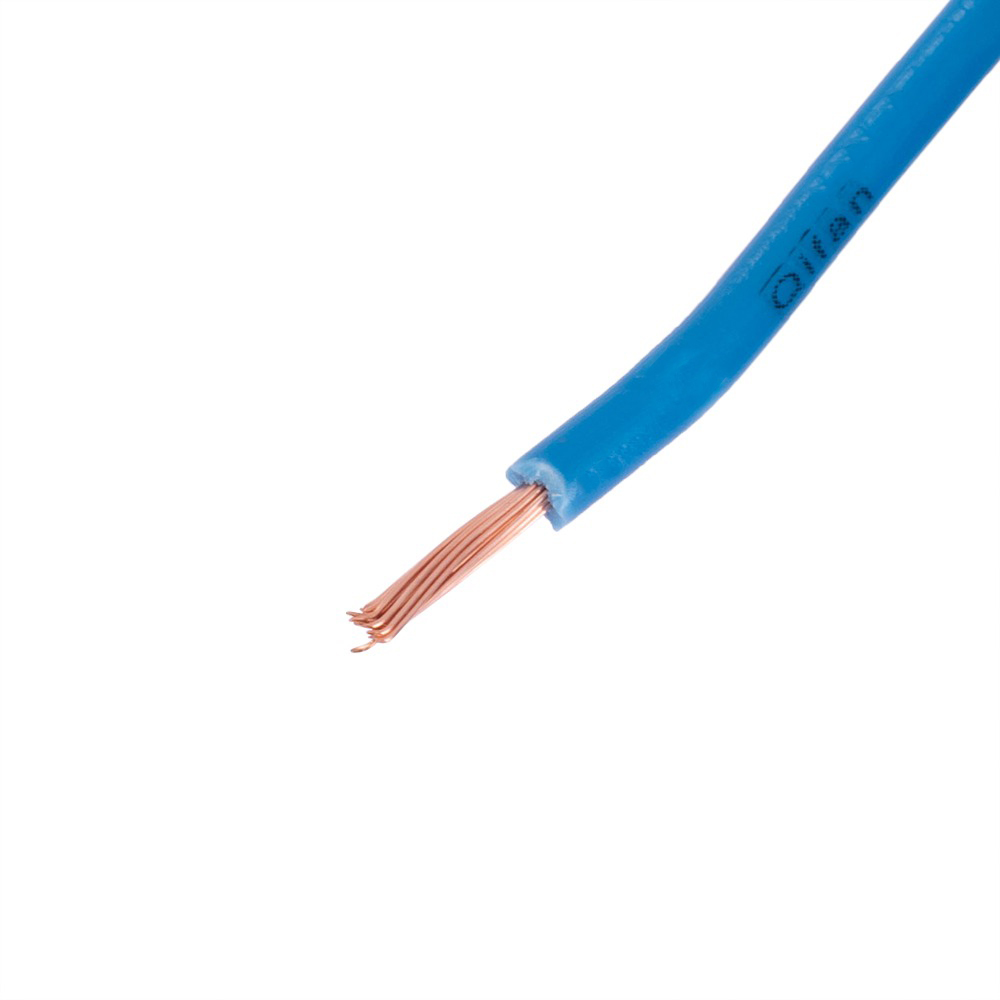 Провід багатожильний 0.75mm² (19AWG/24xD0.20мм, мідь, PVC), синій