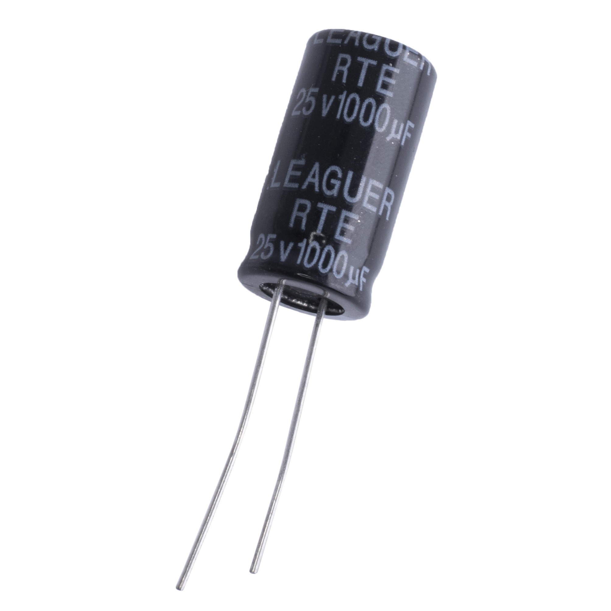 1000uF 25V RTE 10x20mm (low esr) (RTE1E102M1020F-LEAGUER) (електролітичний конденсатор низькоімпедансний)