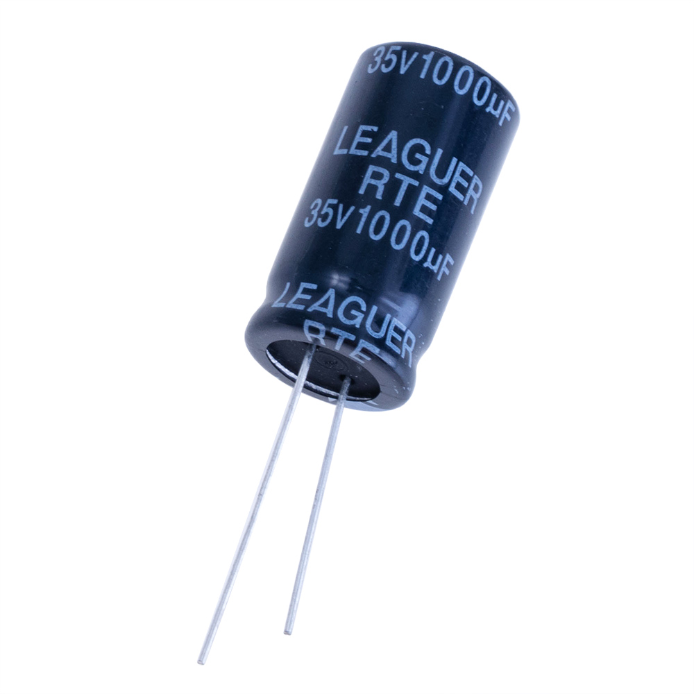 1000uF 35V RTE 13x25mm (low E.S.R.) (RTE1V102M1325-LEAGUER) (електролітичний конденсатор низькоімпедансний)
