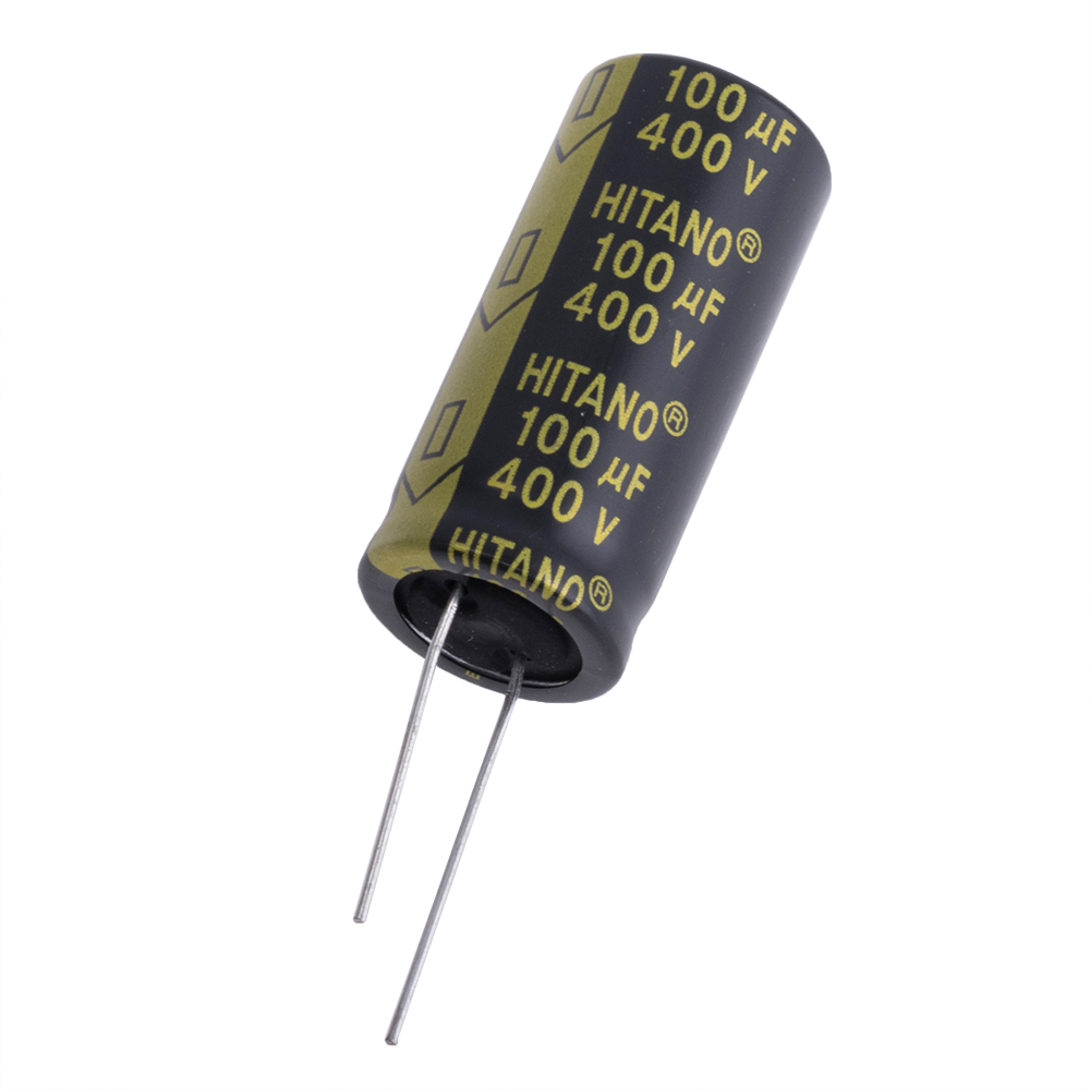 100uF 400V EXR 18x41mm (low imp.) (EXR101M2GB-Hitano) (електролітичний конденсатор низькоімпедансний)