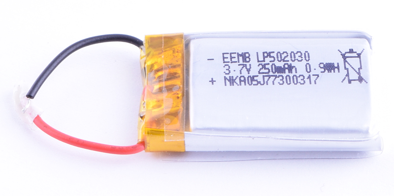 LiPo 250 mAh, 3,7V, 5,3x20,5x31мм (EEMB) акумулятор літій-полімерний LP502030-PCM-LD-A11251