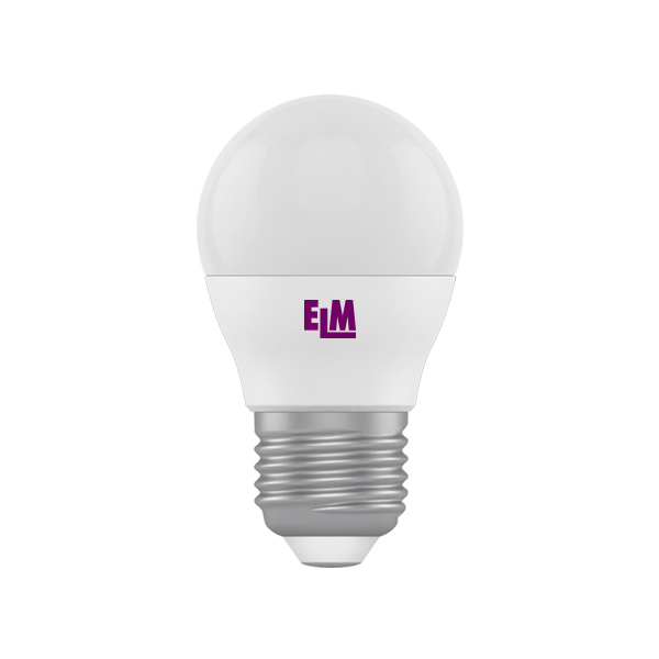 Лампа светодиодная  ELM, 6 Вт, Е27, 4000К (18-0051)