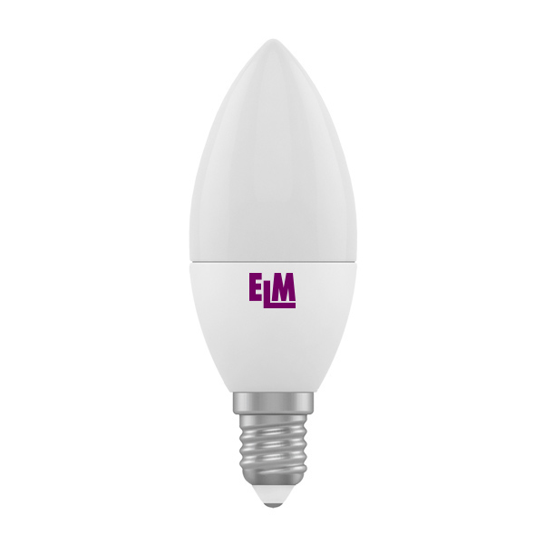 Лампа светодиодная ELM свеча, 6 Вт, Е14, 3000К (18-0091)