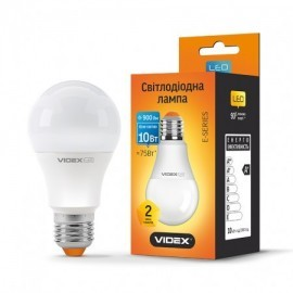 Лампа светодиодная 10Вт VIDEX Standart, 4100К, E27, 220V  (VL-A60e-10274)