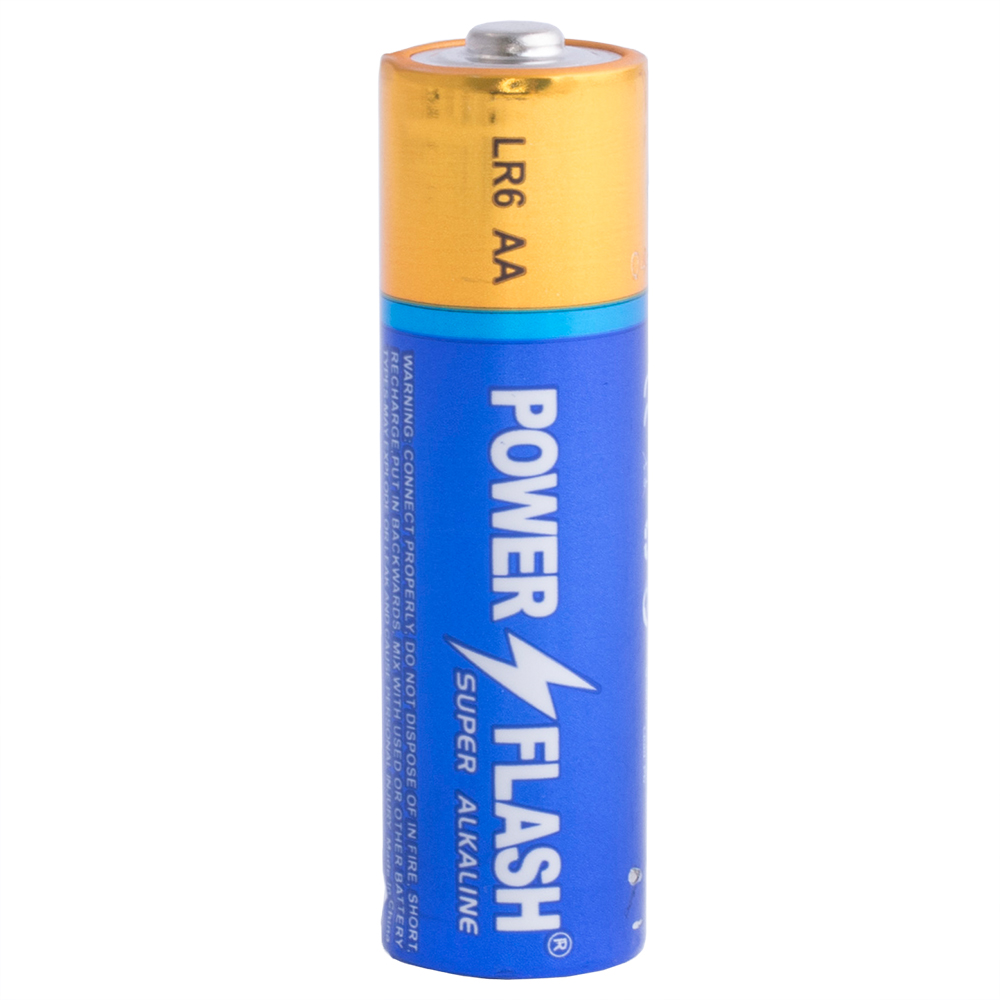 Батарейка AA лужна 1,5V 1шт. Power Flash 15A, LR6, AA,Power Flash