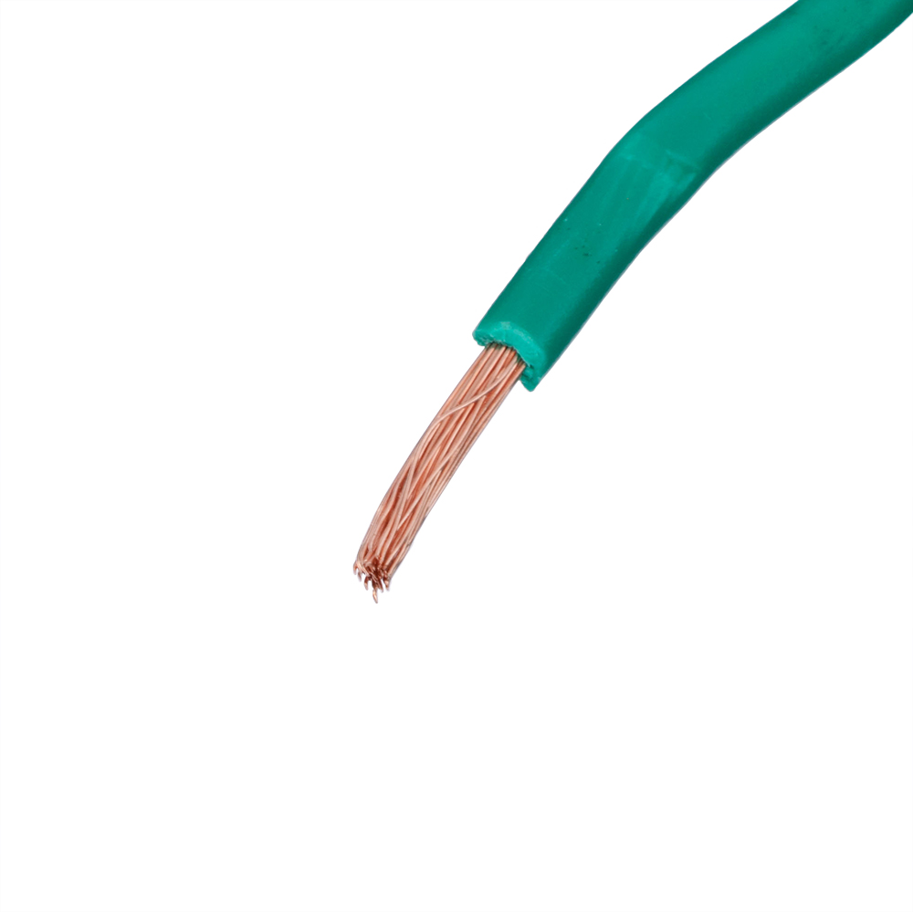 Провід багатожильний 1.5mm² (16AWG/48xD0.20мм, мідь, PVC), зелений