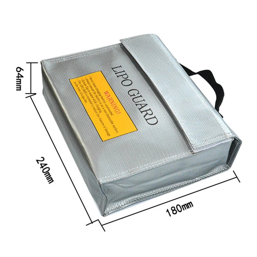 Захисна, вогнетривка сумка для Li-po/Li-Ion акумуляторів 180x64x240мм