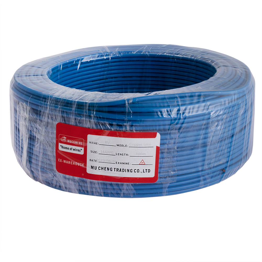 Провід багатожильний 2.5mm² (14AWG/77xD0.20мм, мідь, PVC), синій