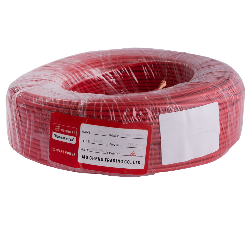 Провід багатожильний 2.5mm² (14AWG/77xD0.20мм, мідь, PVC), червоний