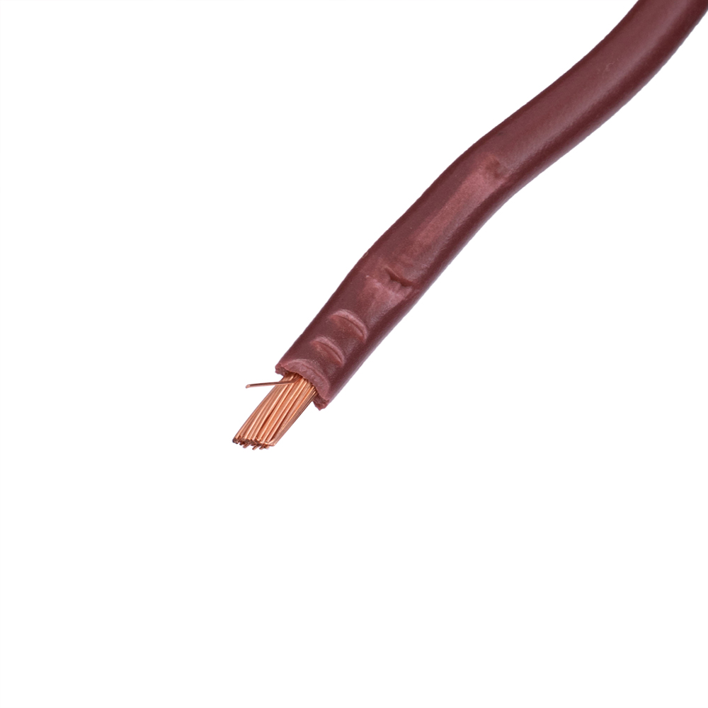 Провід багатожильний 2.5mm² (14AWG/77xD0.20мм, мідь, PVC), коричневий