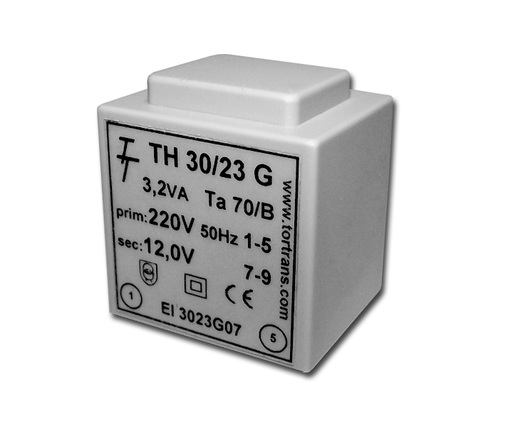 Трансформатор залитий 3,2VA, 9 V, TH30/23G 9V (код EI 3023G 05) Тортранс