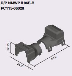 R / P NMWP II 06F-B Pn. PC115-06020 Clamp corrugations for the sockets, Furukawa