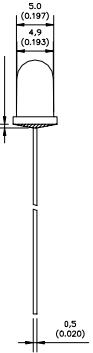 Світлодіод інфрачервоний 5mm, 850нм GNL-5013IRCC