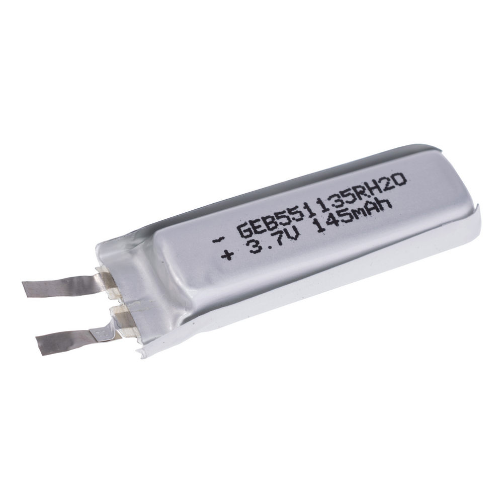LiPo 145 mAh, 3,7V, 5x12x42мм GEB акумулятор літій-полімерний 551135RH20