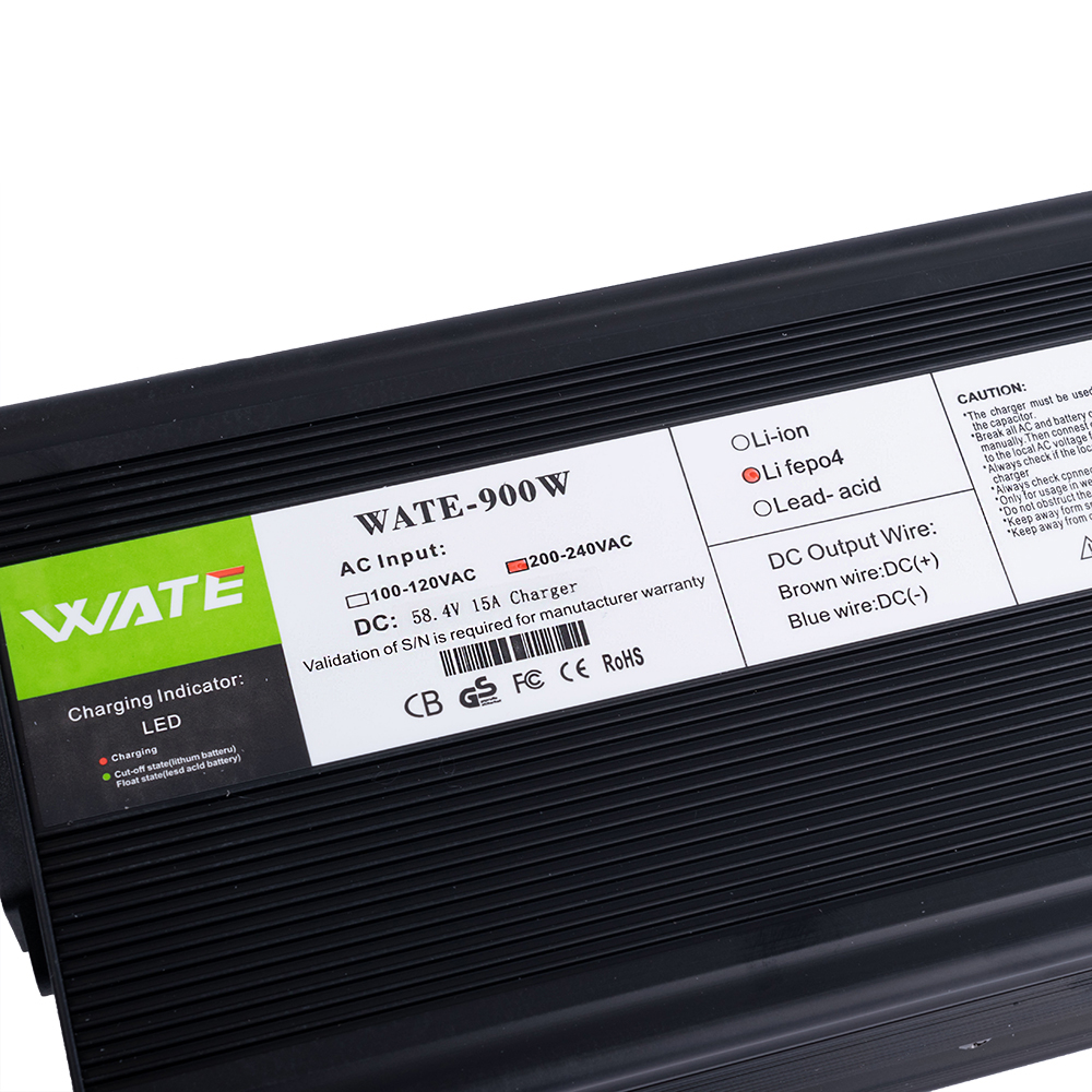 Зарядний пристрій 58.4V / 15A для LiFePO4 акумуляторів (WATE-5815S – Wate) Anderson connector
