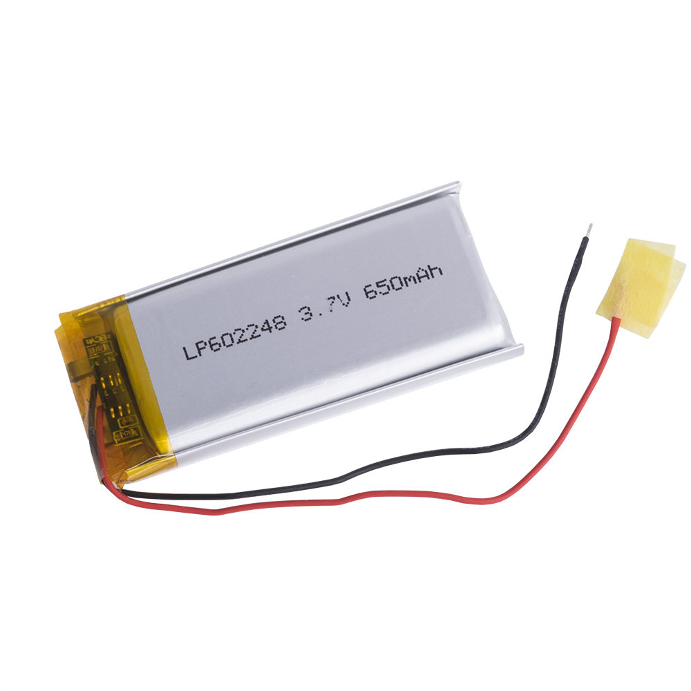 LiPo 650 mAh, 3,7V, 6x22x48мм LiPower акумулятор літій-полімерний LP602248