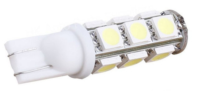 Лампа автомобільна LED-L1117 під цоколь T10. W2.1x9.5D. W5W [white] BL2