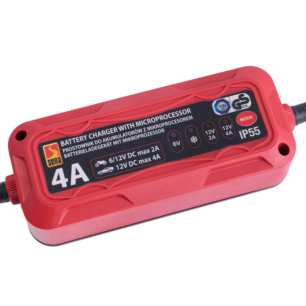 Зарядний пристрій для свинцево-кислотних акумуляторів 6V/12V 4A (Sena 004340)