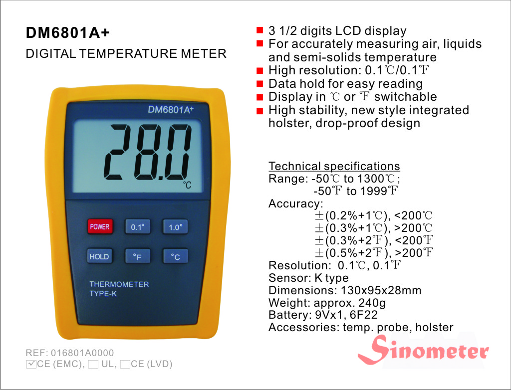 Термометр DM6801A +