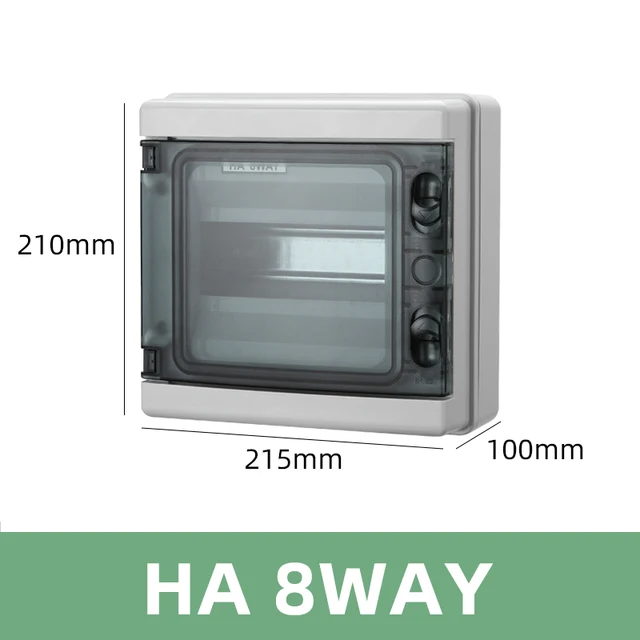 Бокс водонепроникний IP65, на 8 DIN автомата (HA-8WAY)