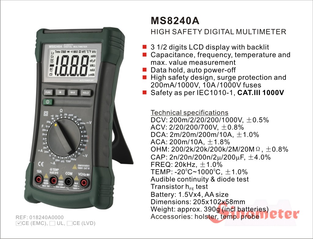 Мультиметр MS8240A