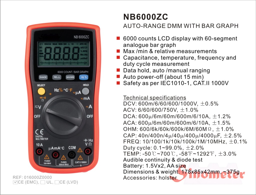 Мультиметр NB6000ZC