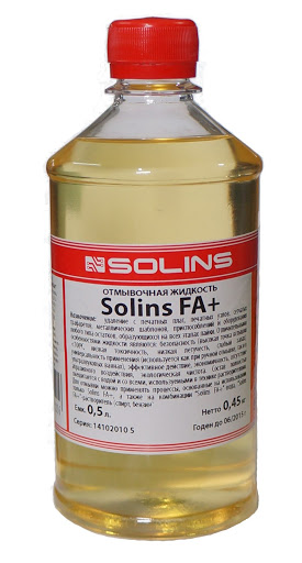 Отмывочная жидкоcть SOLINS FA+ 0,5л