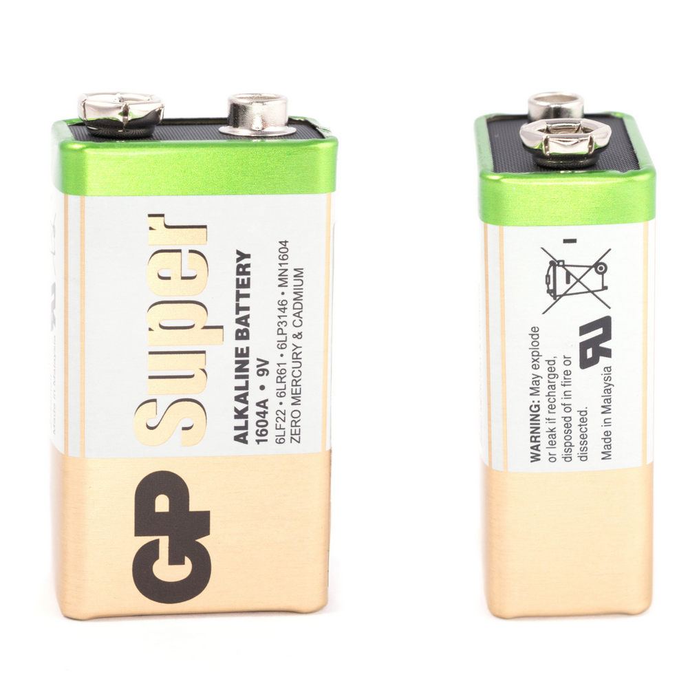 Батарейка "Крона" лужна 9V 1шт. GP Batteries 1604A, 6LR61