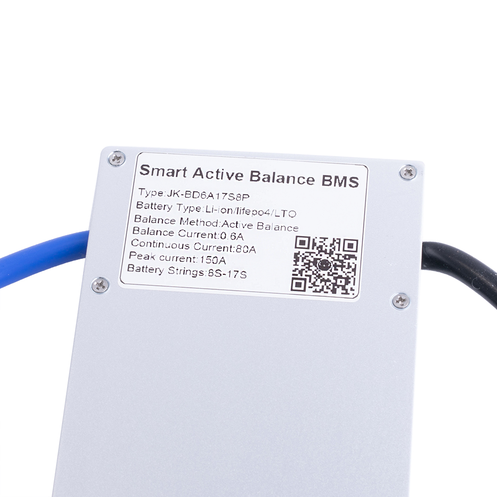 BMS JK-BD6A17S8P (Li-Ion/LiFePo4/LTO 8S-17S; Balancer 0.6A; Charge/Discharge: 80A; BT/RS485)