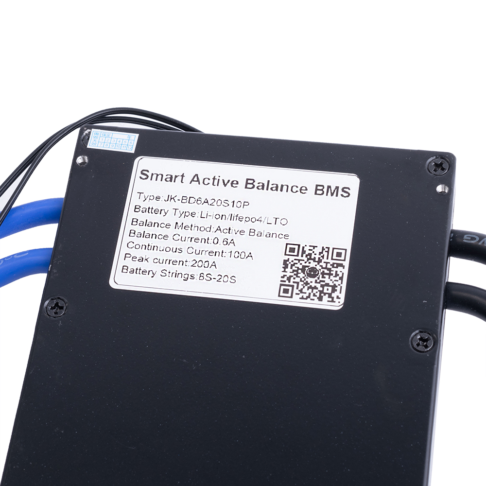 BMS JK-BD6A20S10P (Li-Ion/LiFePo4/LTO 8S-20S; Balancer 0.6A; Charge/Discharge: 100A; BT/RS485)