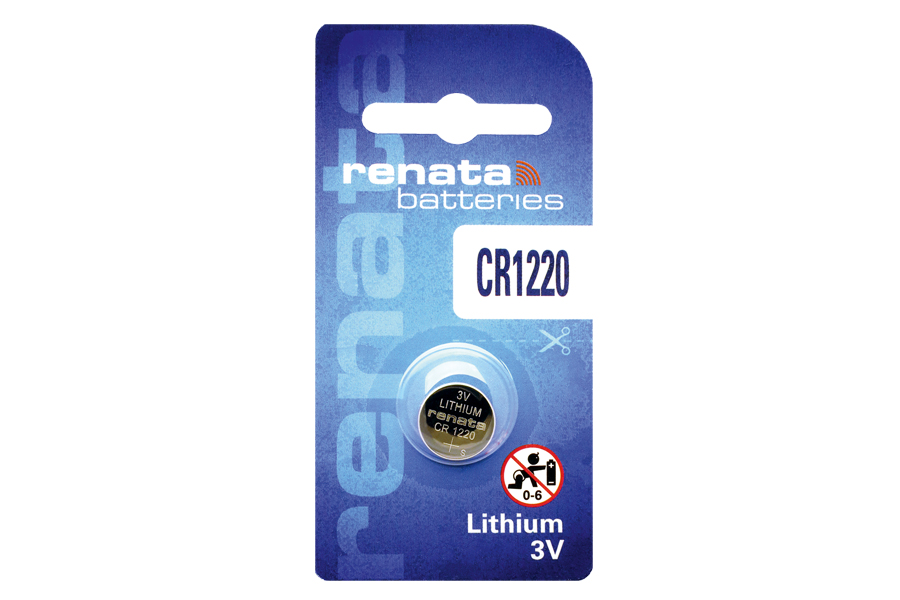Батарейка CR1220 літієва 3V 1шт. Renata