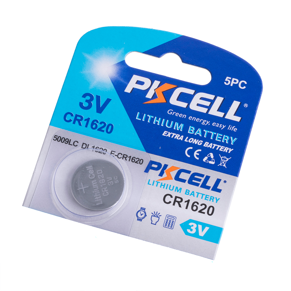 Батарейка CR1620 літієва 3V 1шт. PKCELL