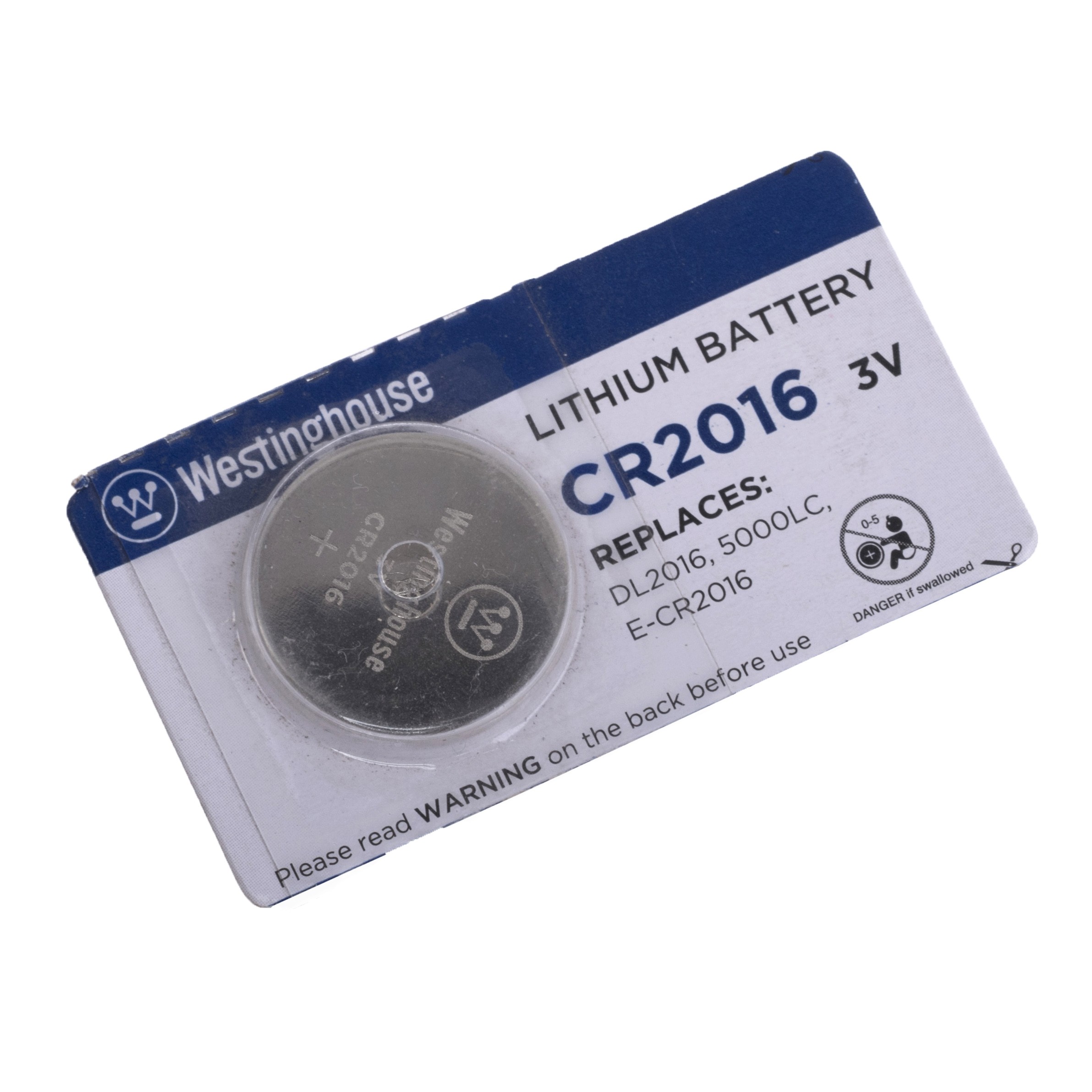 Батарейка CR2016 літієва 3V 1шт. Westinghouse CR2016-BP5