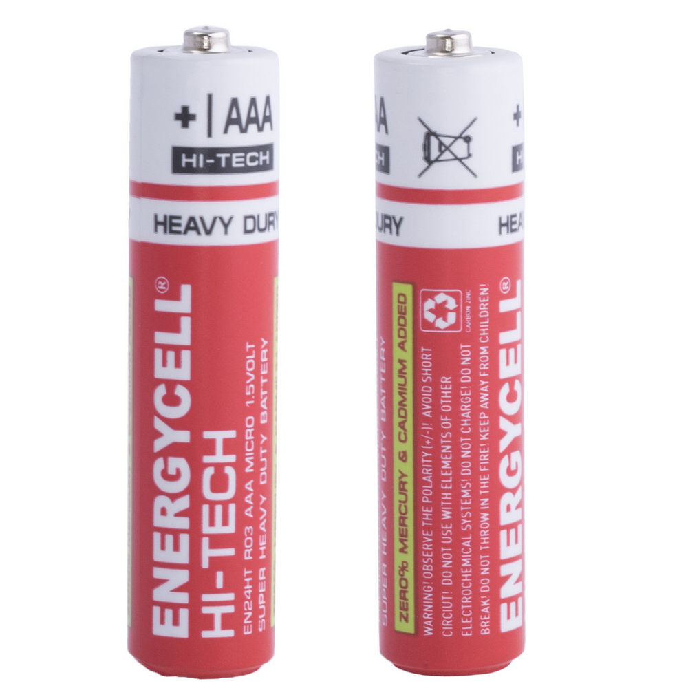 Батарейка AAA сольова 1,5V 1шт. Energycell HI-TECH EN24HT-S4