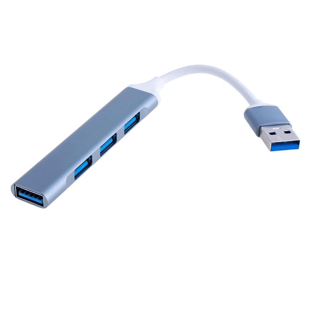 Хаб USB-A 3.0 сірий YC-UH19