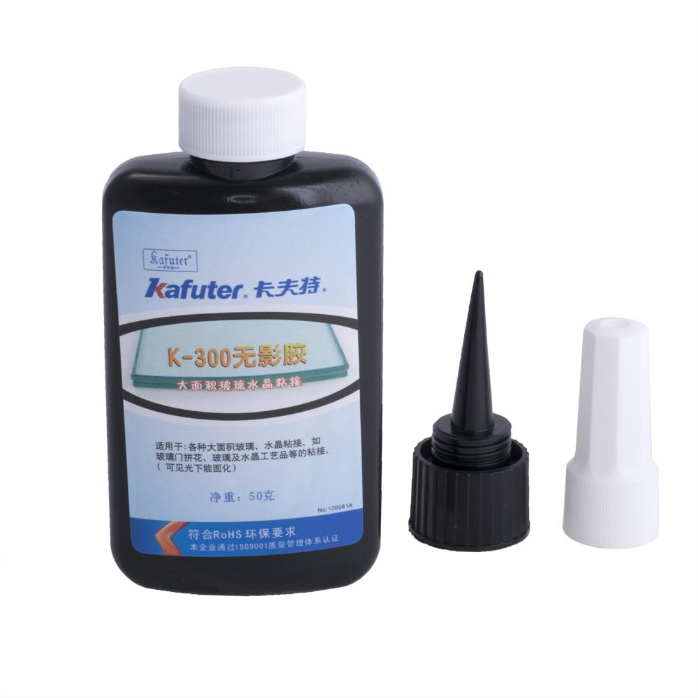 Клей УФ для скла та кристалів K-300 UV Curing Adhesive [50 мл] (Kafuter) Збіг термін придатності