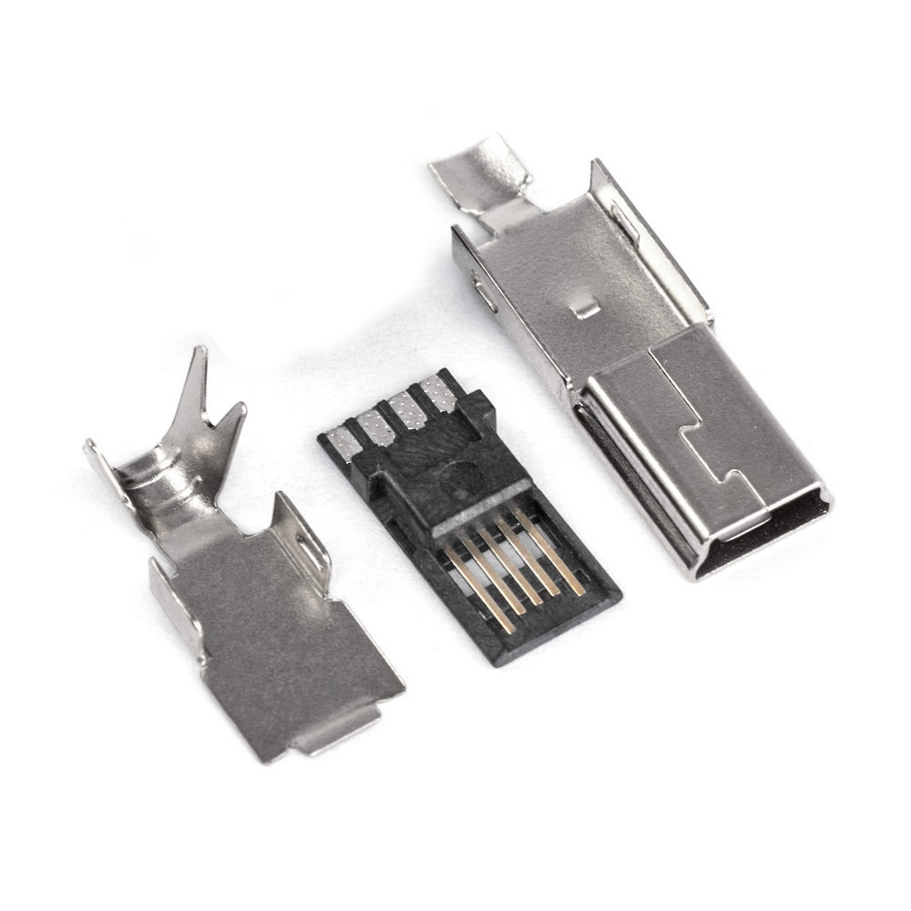 Mini USB/M-SP вилка на кабель (KLS1-232-5P-B - KLS)