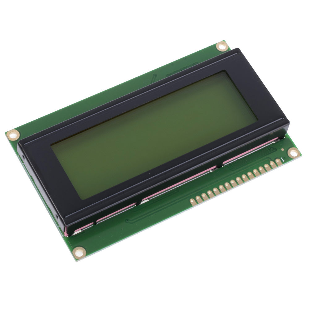 LCD2004 з жовто - зеленим підсвічуванням