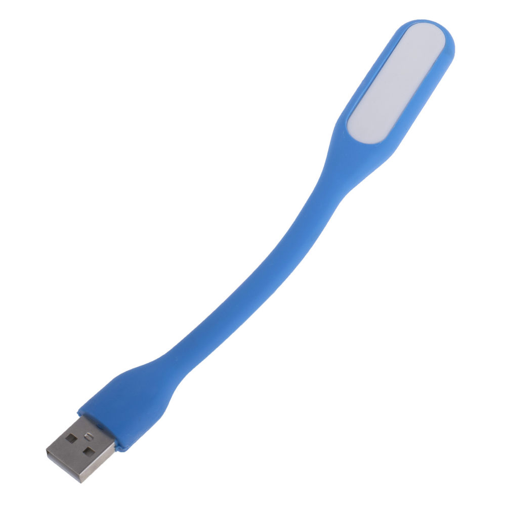 Ліхтарик гнучкий LED USB, 1.2W, 4500 К, Blue, OEM Q200