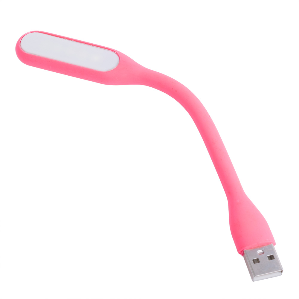 Ліхтарик гнучкий LED USB, 1.2W, 4500 К, рожевий