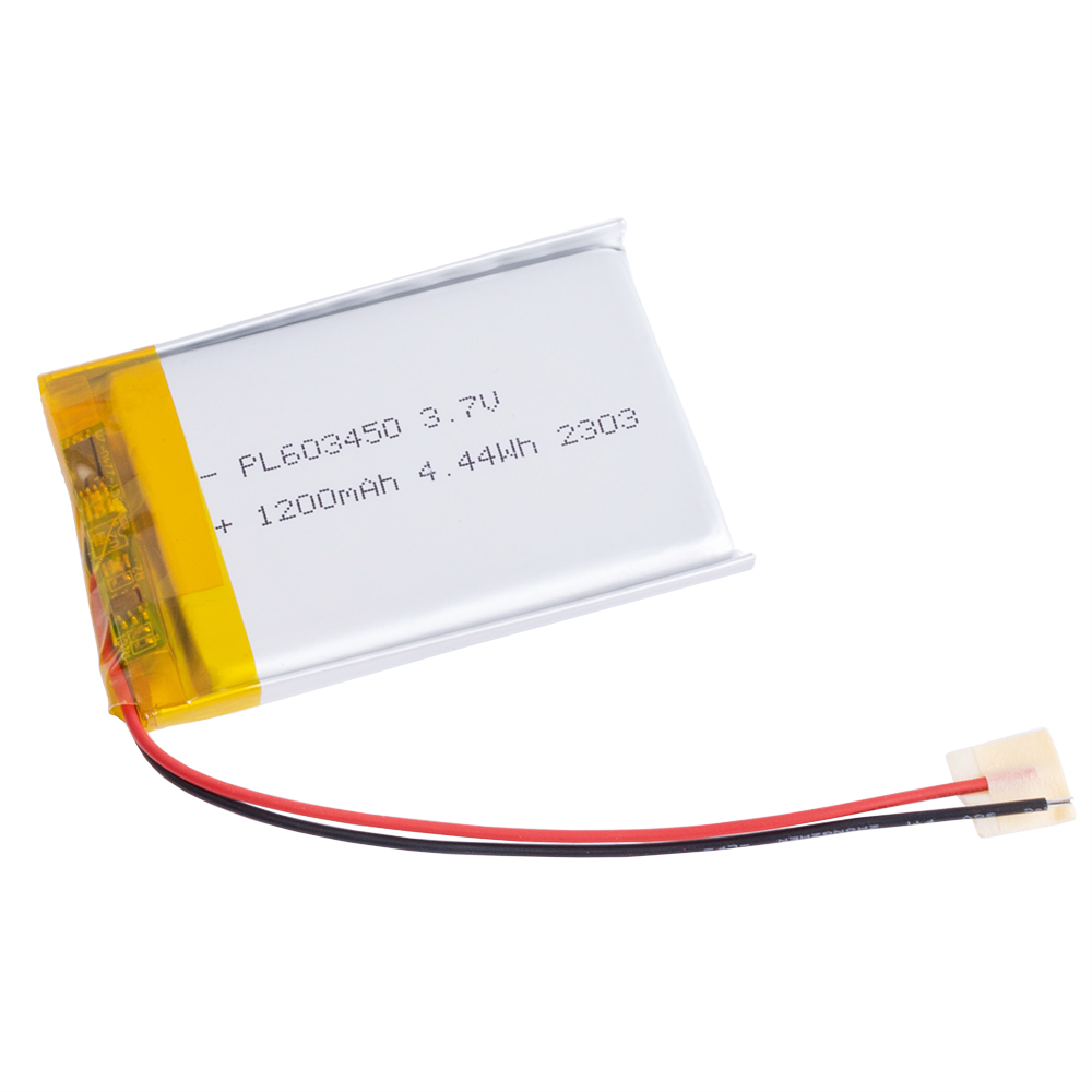 LiPo 1200 mAh, 3,7V, 6x34x50мм LiPower акумулятор літій-полімерний PL603450