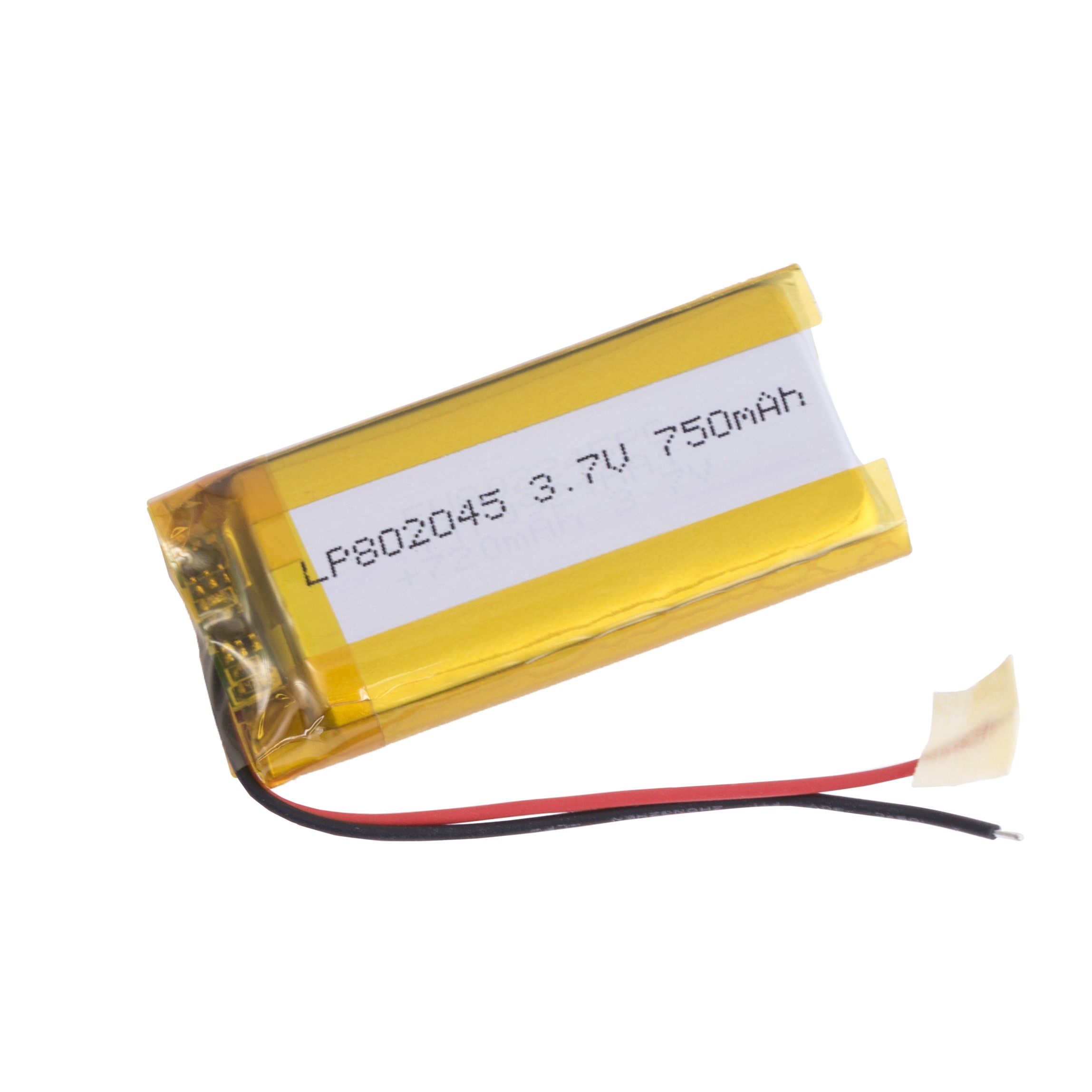 LiPo 750 mAh, 3,7V, 8x19x44мм LiPower акумулятор літій-полімерний LP802045
