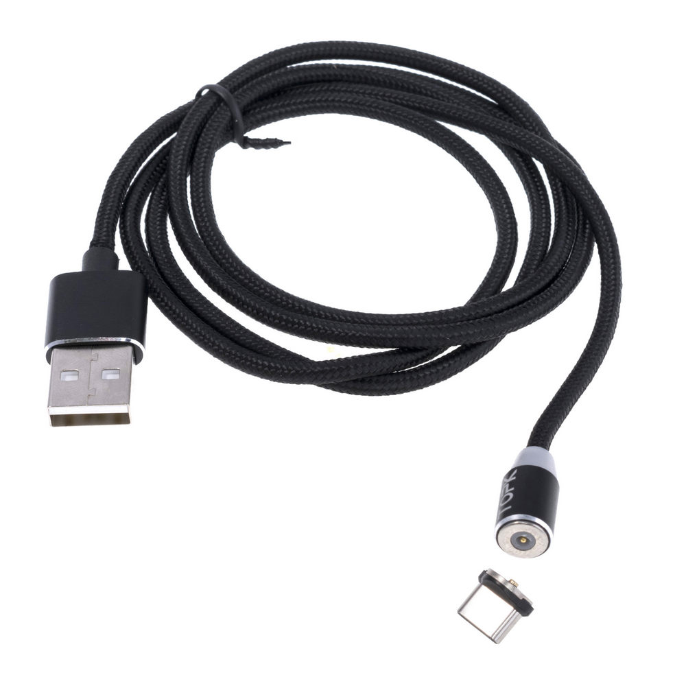 Магнітний кабель USB type "C", 1m black