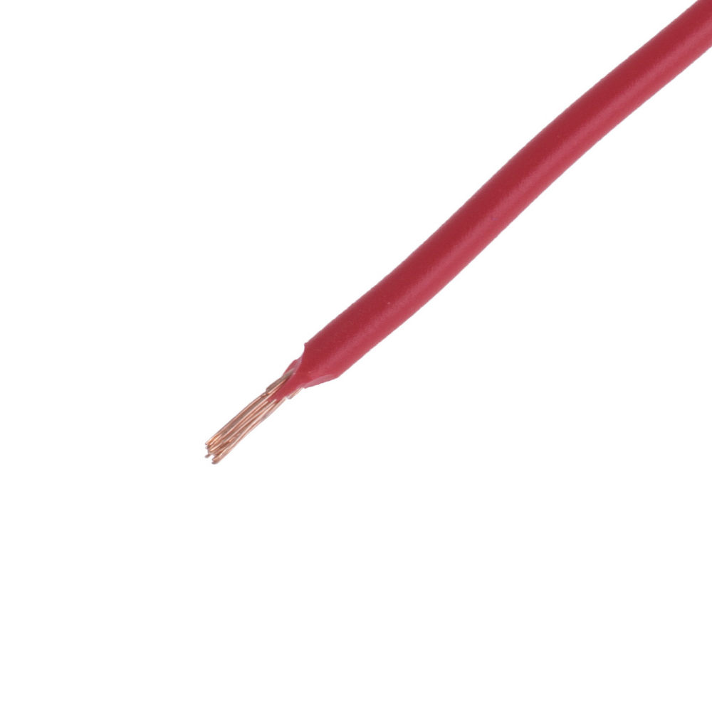 Провід багатожильний 0,12mm² (7xD0,15мм, мідь) червоний, PVC (AVR0.12-7/0.15-CU-R)