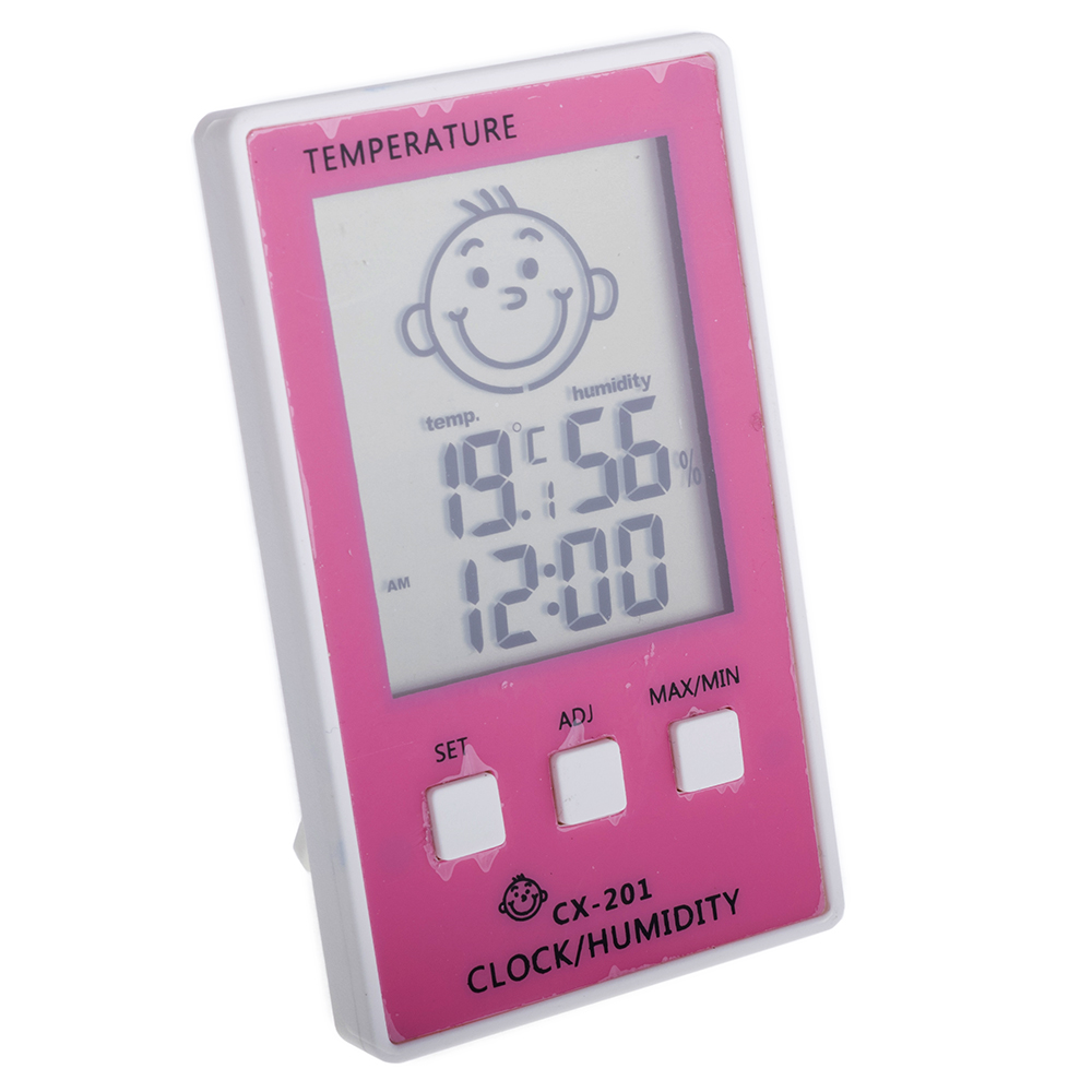 Годинник кімнатний з датчиком вологості і температури (CX-201)