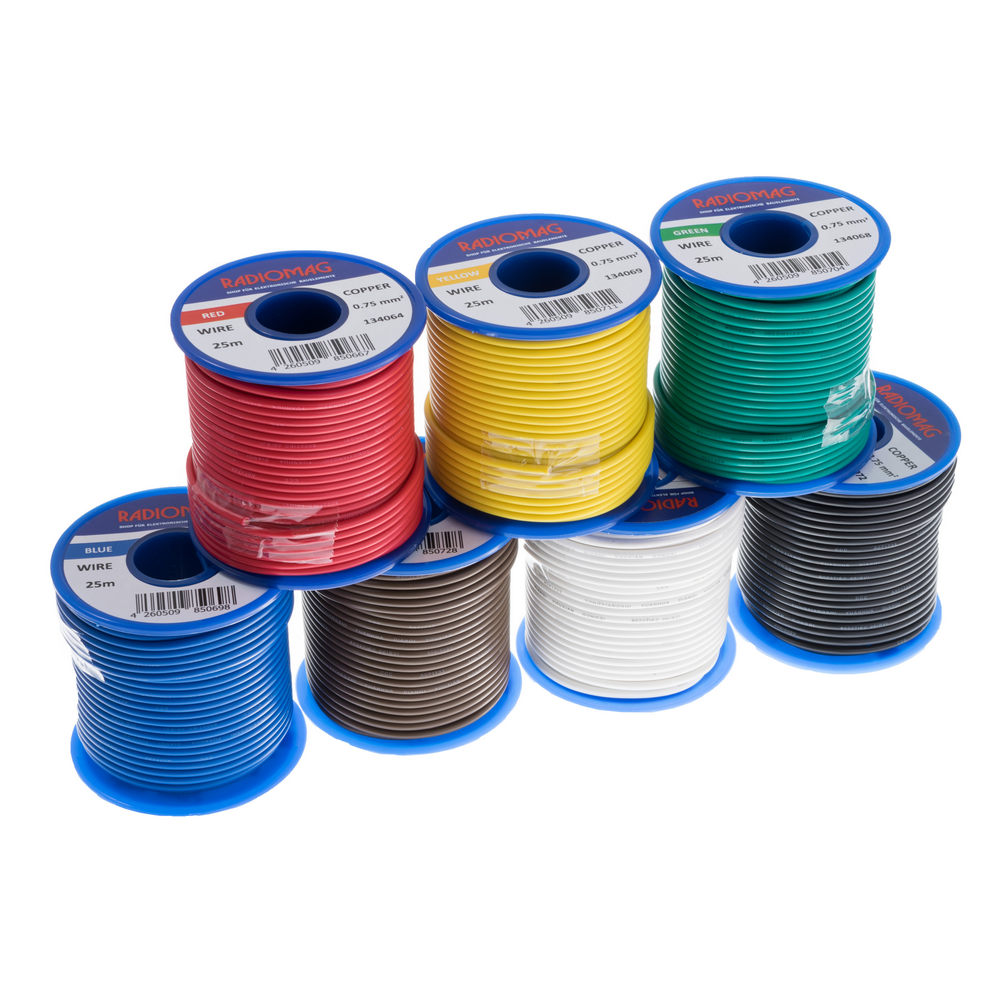 Set of copper wires 0.75mm2