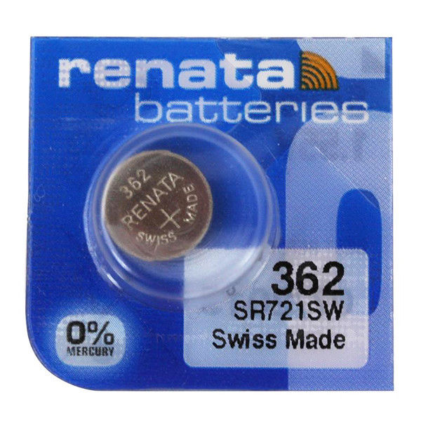 Батарейка SR58 оксид срібла 1,55V 1шт. Renata 362 SR721SW