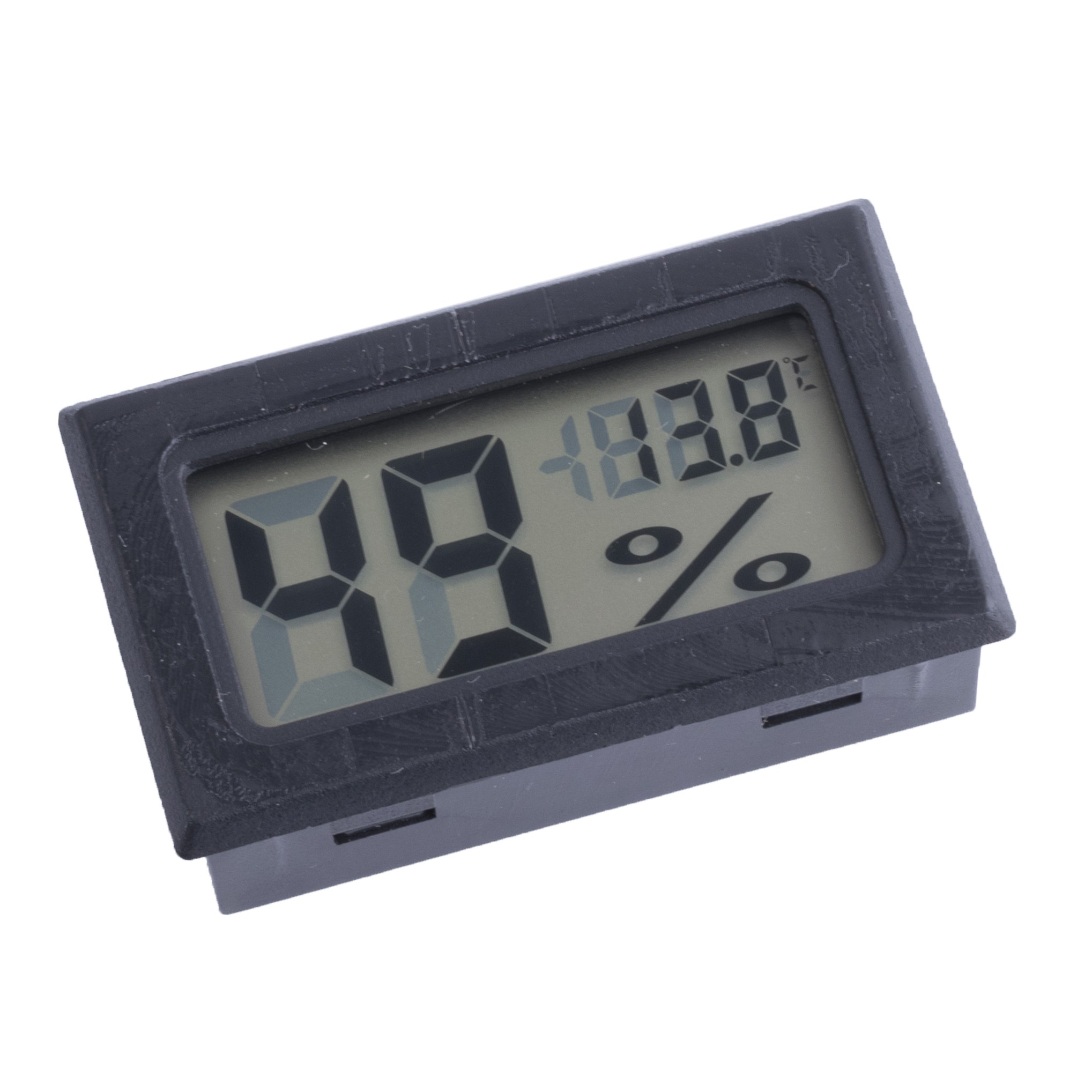 Термометр гігрометр на панель чорний УЦІНКА (залишки клею на корпусі)