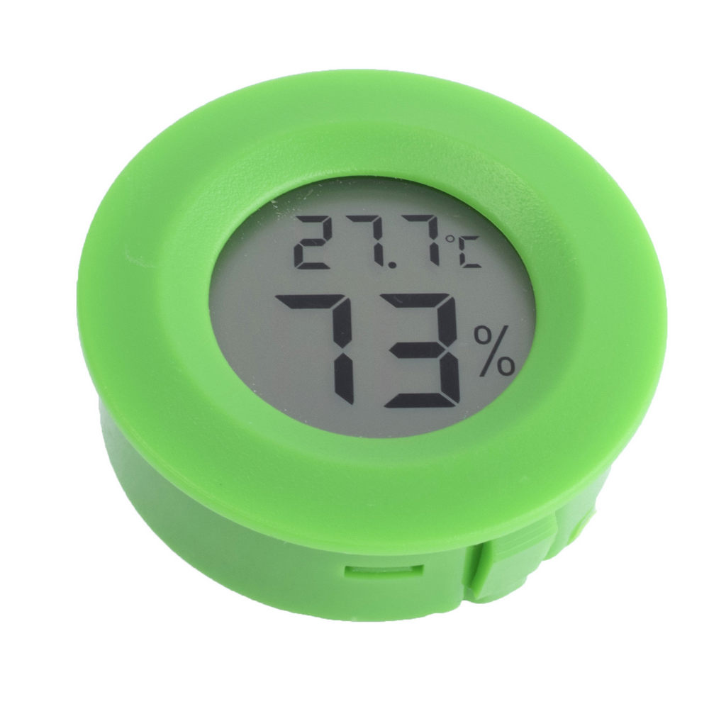 Термометр із гігрометром зелений